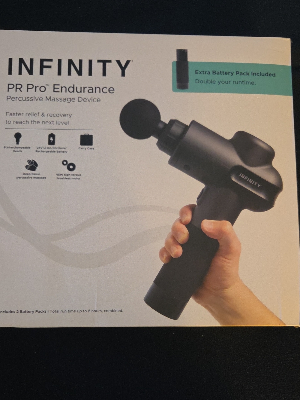 Infinity PR Pro Endurance Percussion Massage Gun / Deep-ch: Massage Device